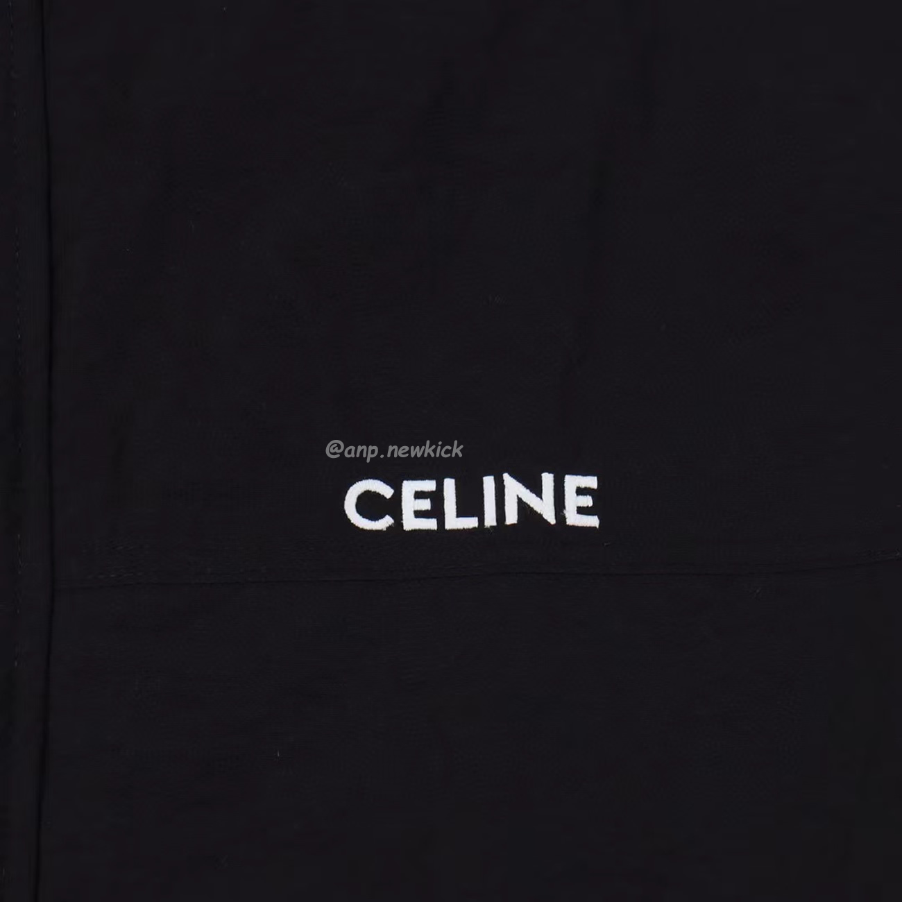 Celine Side Woven Zippered Jacket Black White (6) - newkick.vip